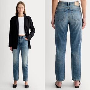 Everlane The 90’s Cheeky Straight Leg Jean Crop Medium Wash Size 27 NEW